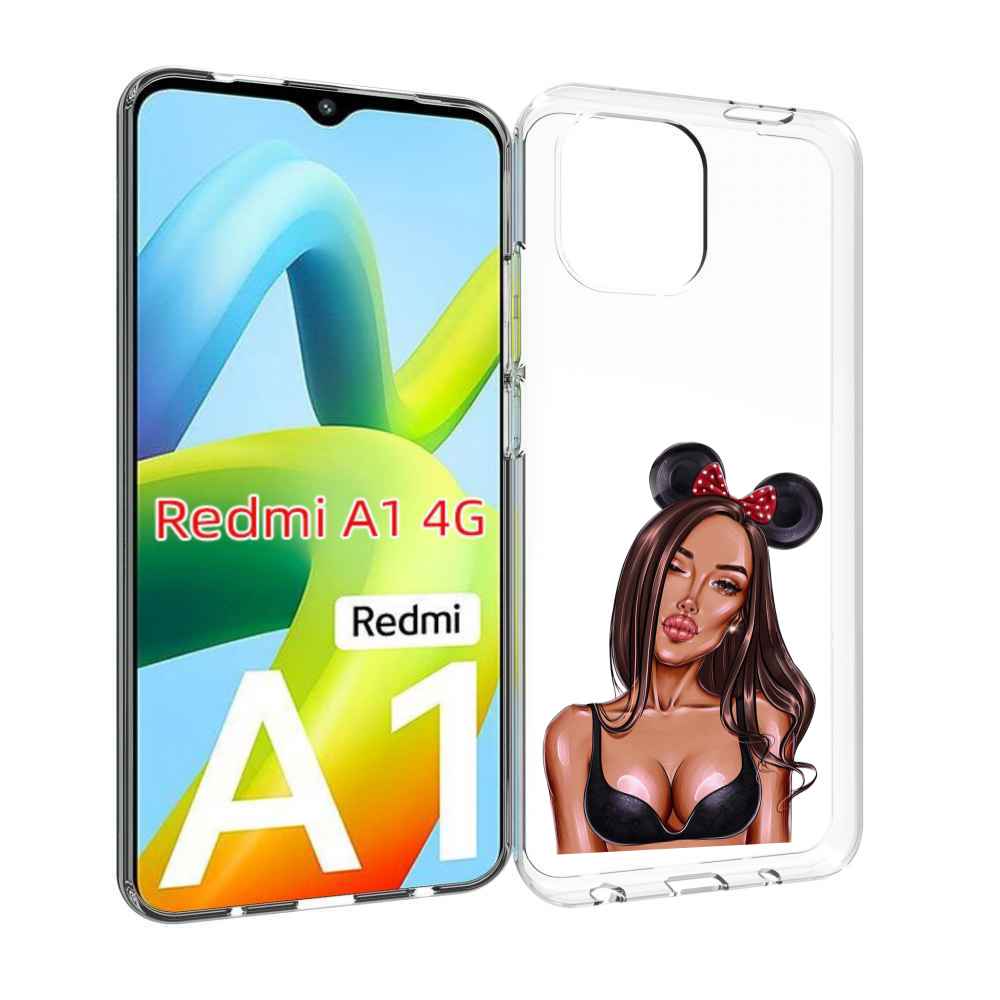 Чехол MyPads девушка-в-купальнике-с-ушками женский для Xiaomi Redmi A1