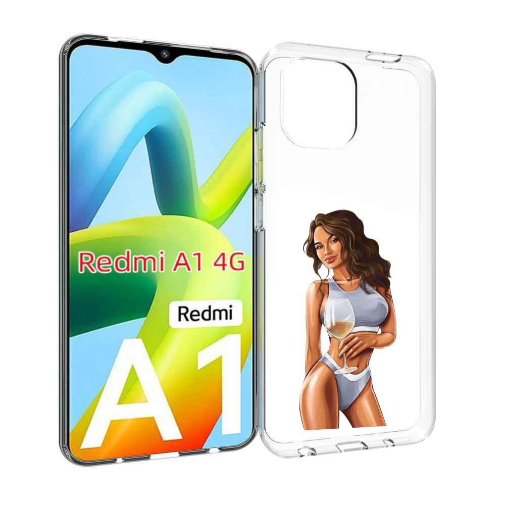 фото Чехол mypads девушка-в-сером-купальнике- женский для xiaomi redmi a1