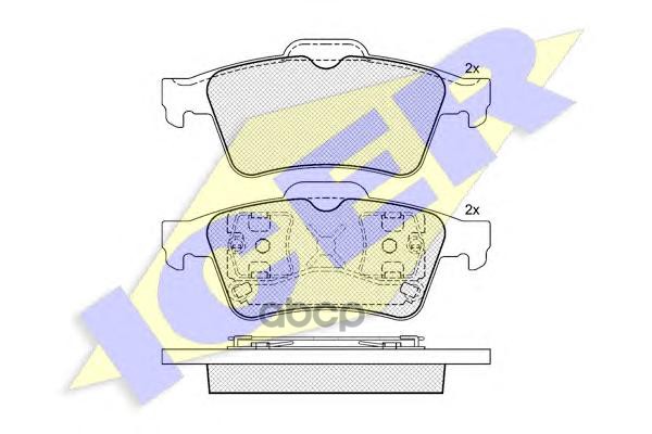 

Колодки тормозные ICER задние 181433