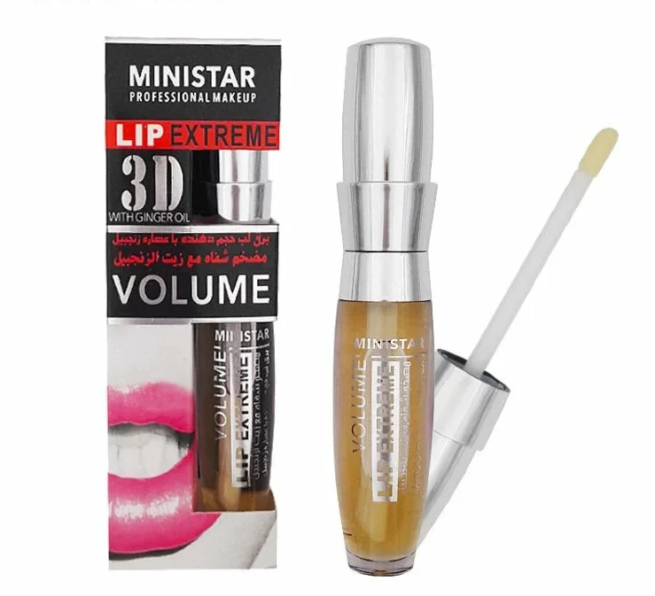 фото Увеличивающий блеск для губ с маслом имбиря ministar 3d lip volume