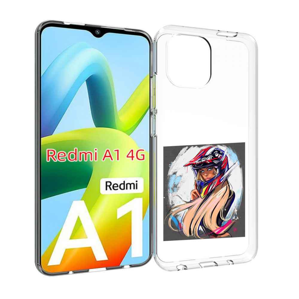 

Чехол MyPads девушка-в-шлеме для Xiaomi Redmi A1, Прозрачный, Tocco