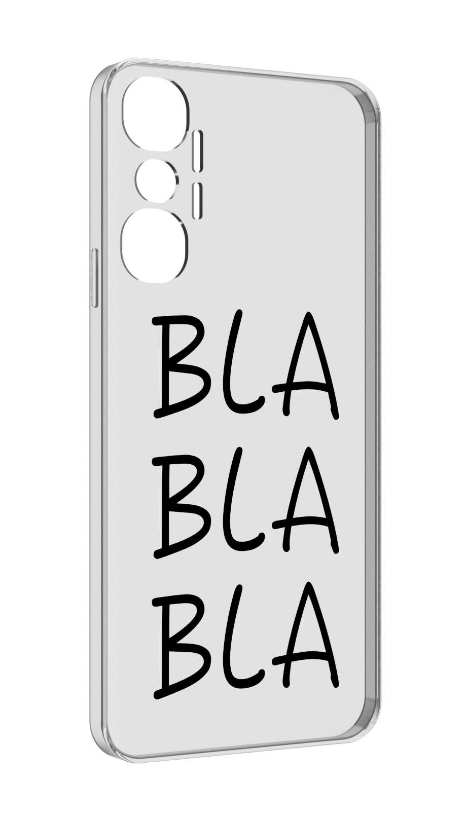 

Чехол MyPads Bla-Bla для Infinix Hot 20 4G, Прозрачный, Tocco