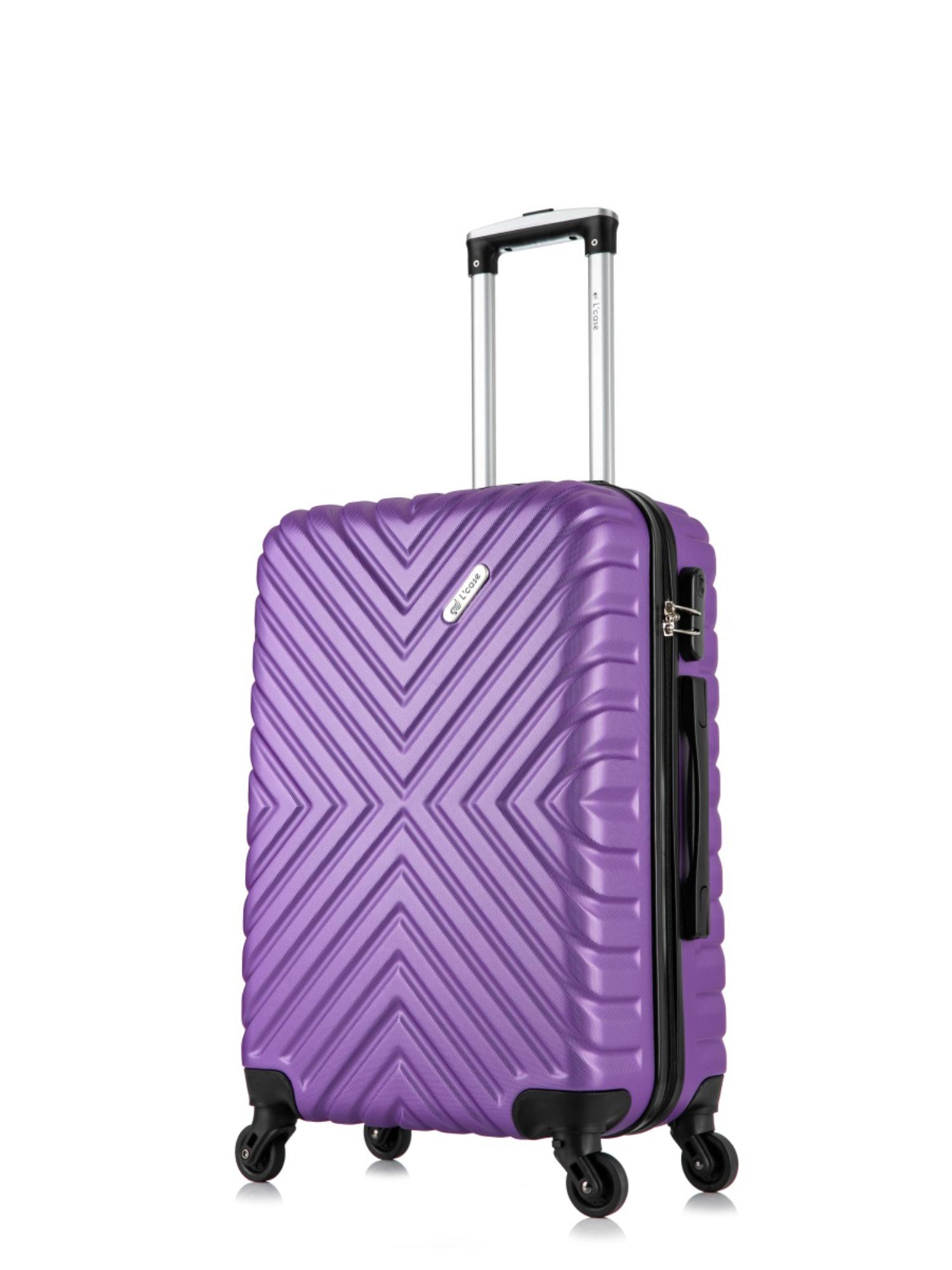 

Чемодан унисекс L'Case New Delhi фиолетовый, 62х41х24 см, New Delhi M