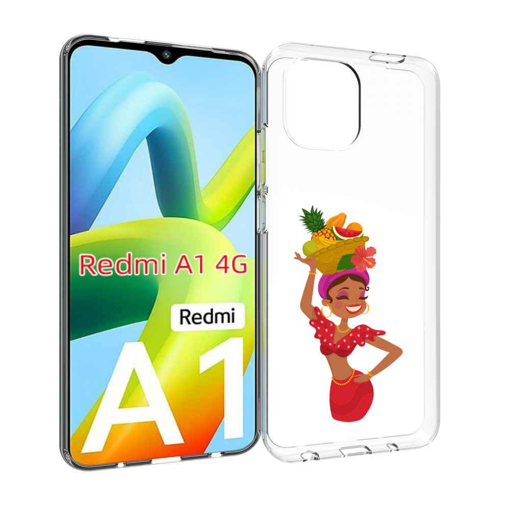 

Чехол MyPads девушка-мулатка для Xiaomi Redmi A1, Прозрачный, Tocco
