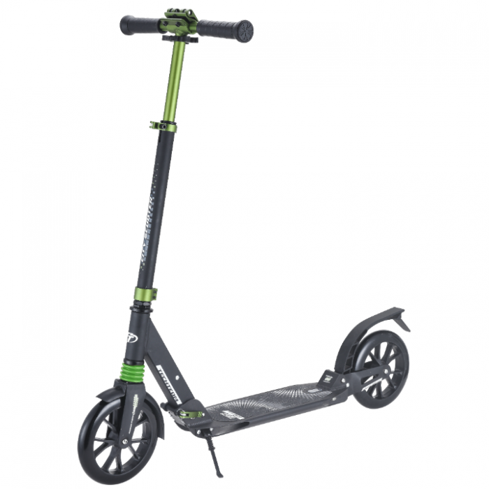 фото Самокат tt городской city scooter (колеса 200/200 мм рама alu) 2 амор. green tech team