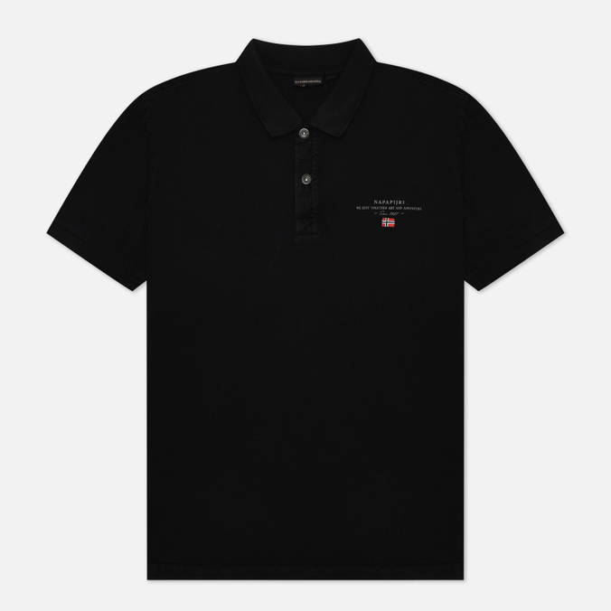 

Мужское поло Napapijri Elbas Jersey чёрный, Размер M, Elbas Jersey