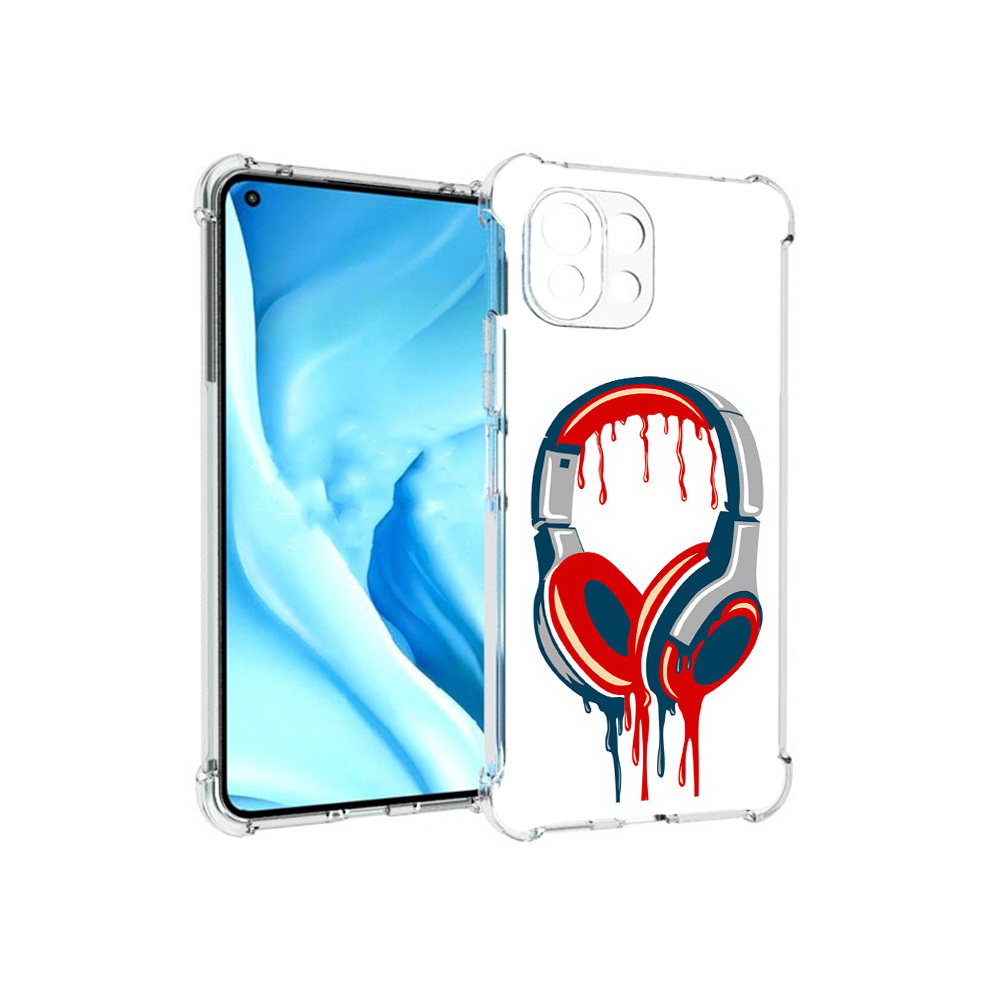 

Чехол MyPads Tocco для Xiaomi Mi 11 Lite не делай громко (PT159462.256.517), Прозрачный, Tocco