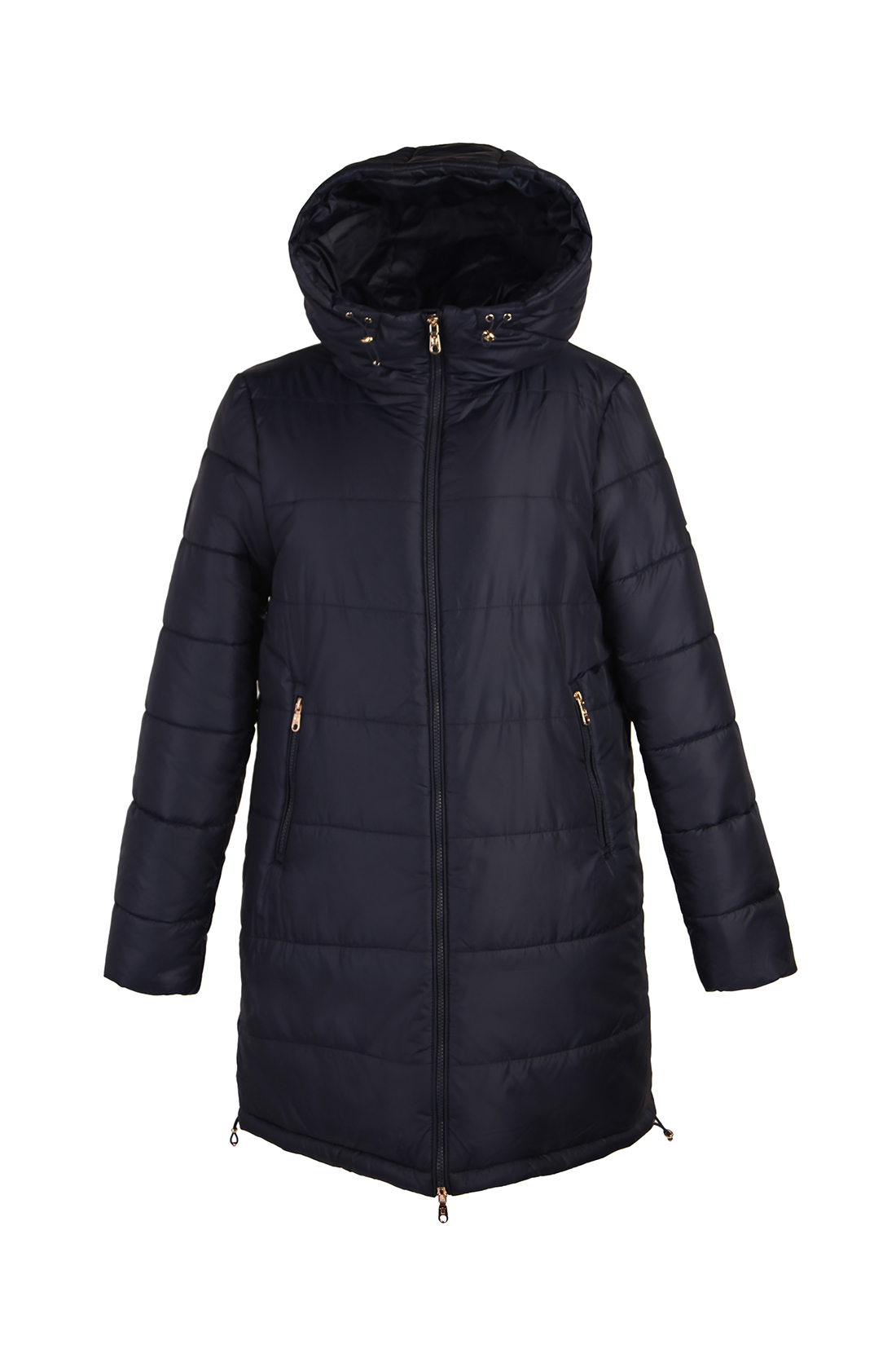 фото Утепленное пальто женское baon b031701 черное 3xl