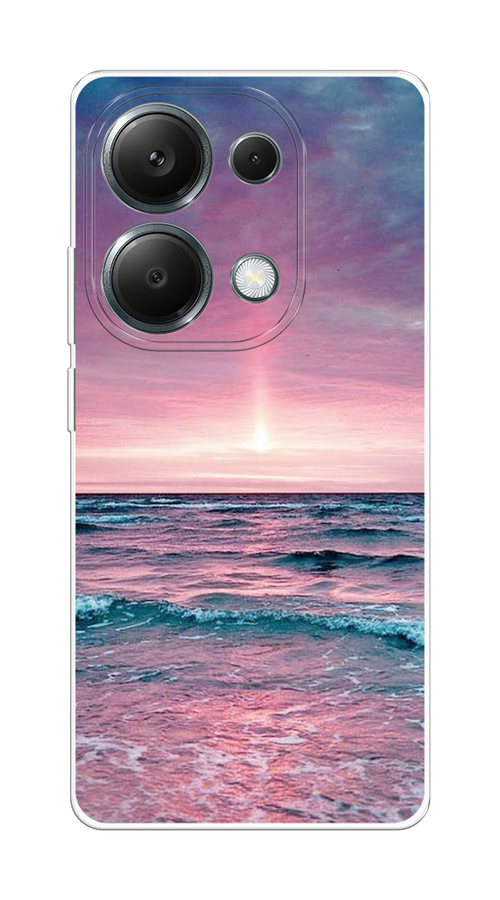 

Чехол на Poco M6 Pro 4G "Восход 3", Розовый;голубой, 321750-1