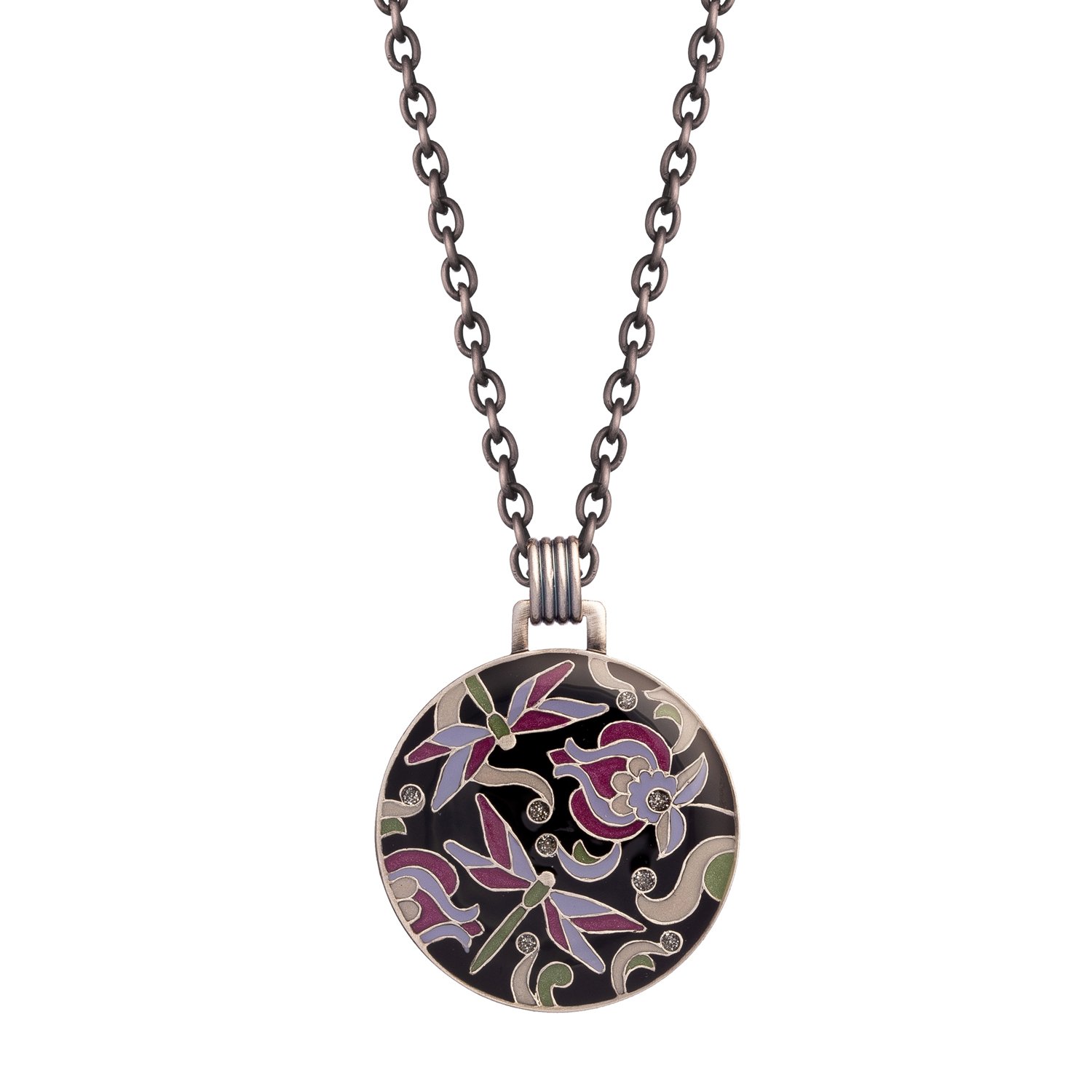 

Колье из бижутерного сплава/бронзы с эмалью 50 см Clara Bijoux B77532-A BW, B77532-A BW