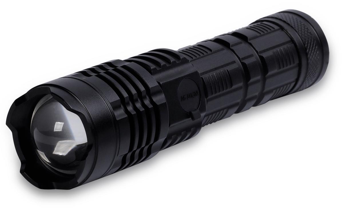 

Фонарь Smartbuy аккумуляторный светодиодный SBF-30-K CREE XHP-50 18W с фокус. луча 1*26650, Серый