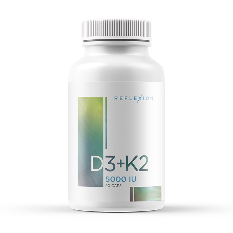 Купить Reflexion Витамины D3+K2, 90 капс
