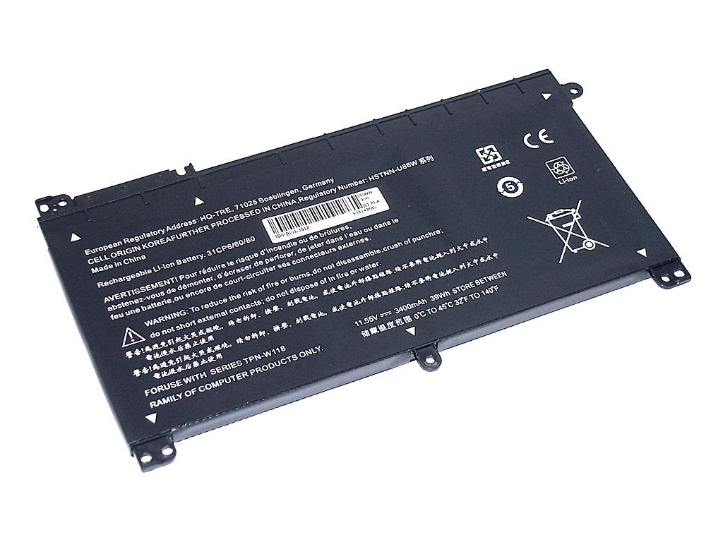 

Аккумулятор Vbparts (схожий с BI03-3S1P) для HP Pavilion x360 11.55V 3400mAh OEM 064942, HP Pavilion x360