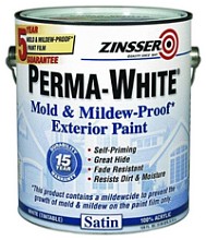 Фасадная краска для наружных работ Zinsser Perma-White Exterior самогрунтующаяся