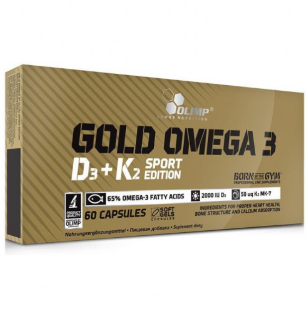 

Olimp Gold Omega 3 D3+K2 Sport Edition - 60 капсул ---, Gold Omega 3 D3+K2 Sport Edition