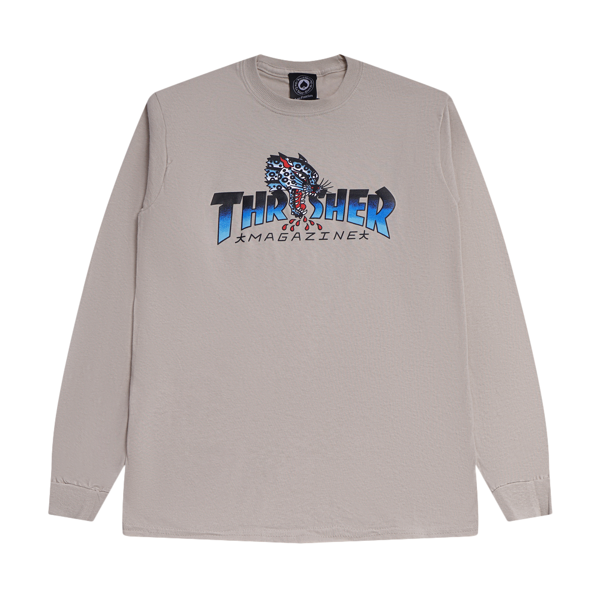 

Лонгслив мужской Thrasher thr00089 бежевый S, thr00089