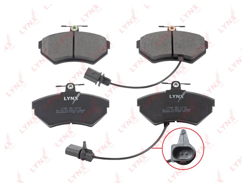 

Тормозные колодки LYNXauto передние для Volkswagen Passat 96-05/Audi A4 94-08 BD1215