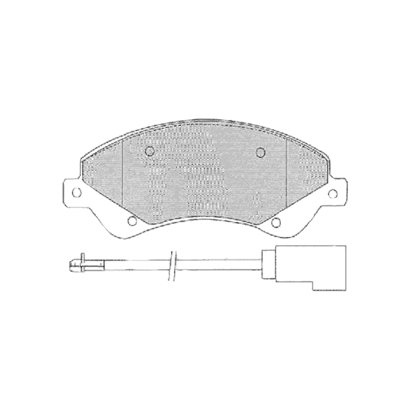 

Колодки тормозные ford transit 06 280, 300-series передние, с датч ALLIED NIPPON ADB21511