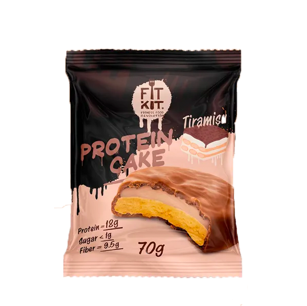 Протеиновое печенье Fit Kit Protein Cake тирамису 70 г 146₽