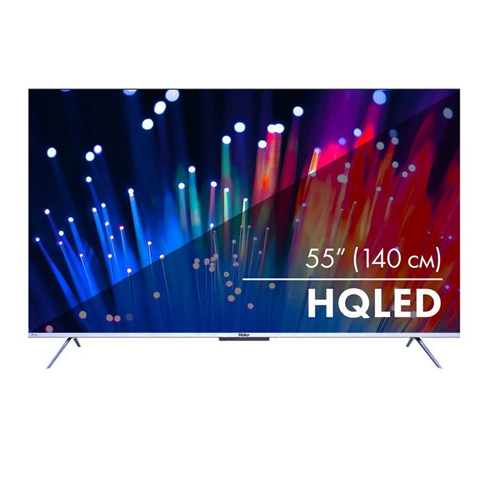 

55 Телевизор HAIER Smart TV S3, QLED, 4K Ultra HD, серебристый, СМАРТ ТВ, Android