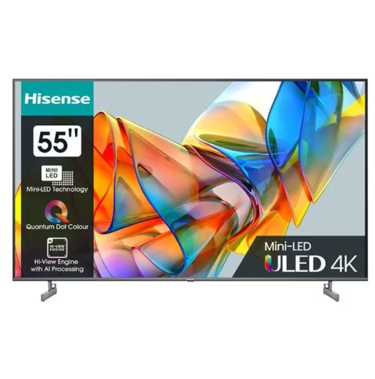 

Телевизор HISENSE 55U6KQ, 55"(140 см), UHD 4K, Серый, 55U6KQ