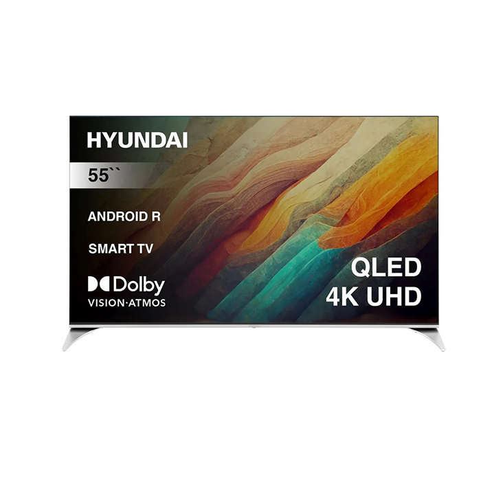 

55 Телевизор Hyundai H-LED55QBU7500, QLED, 4K Ultra HD, черный, СМАРТ ТВ, Android