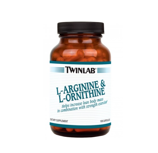 

Twinlab L-Arginine & L-Ornithine - 100 капсул без вкуса, L-Arginine & L-Ornithine