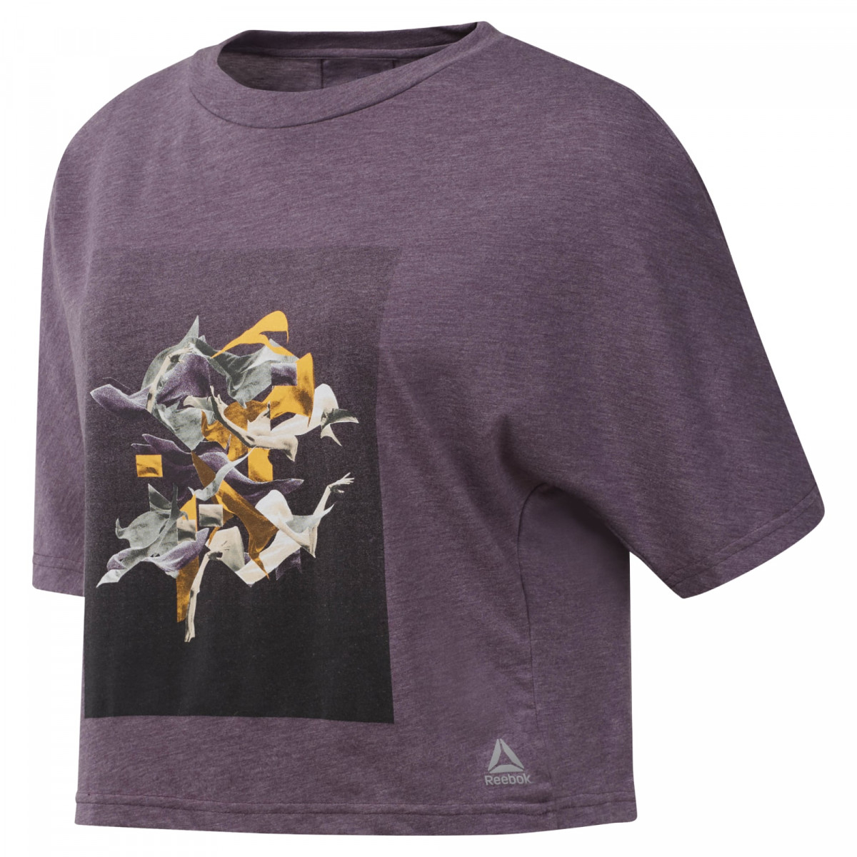 

Футболка женская Reebok DU4505 серая M, Серый, DU4505