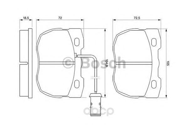 

Тормозные колодки Bosch дисковые 986424287