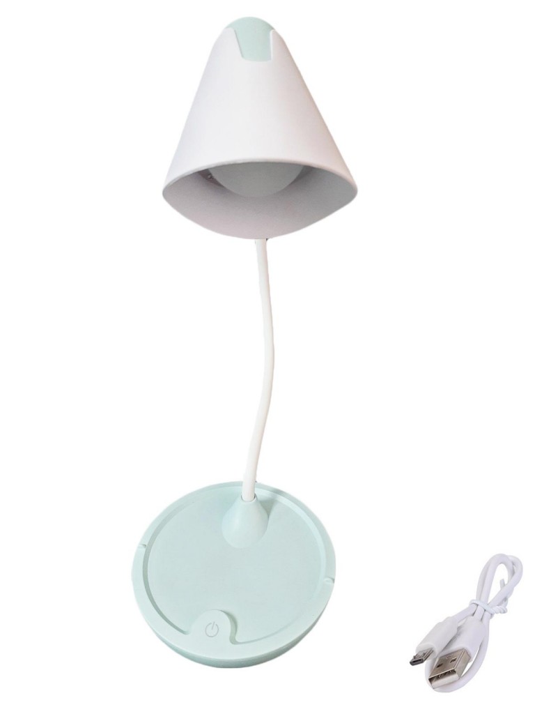 фото Настольная светодиодная лампа, три уровня яркости, с подставкой для телефона markethot