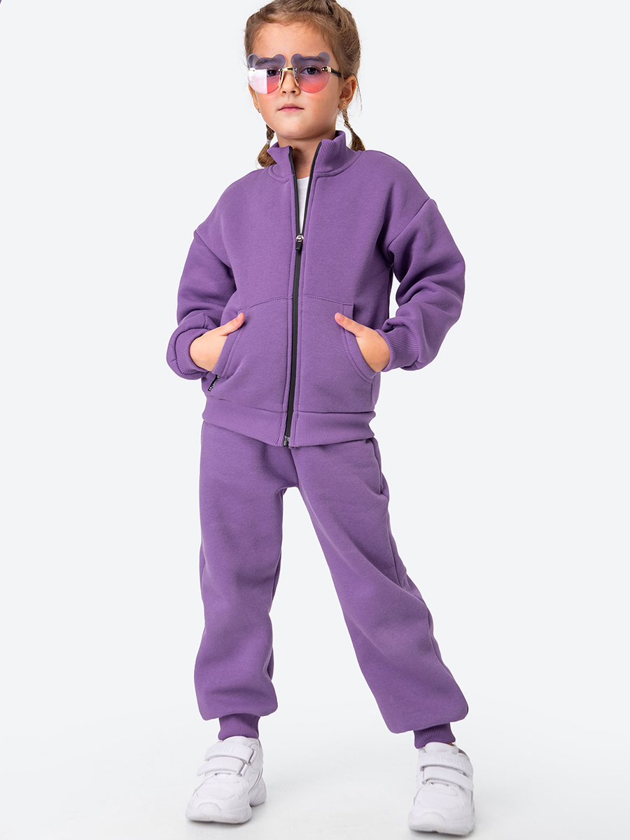 Костюм спортивный HappyFox HF00157, фиолетовый, 98 купальник гимнастический belkina без юбки для танцев и тренировок фиолетовый