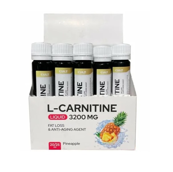 фото Cult л-карнитин l-carnitine 3200 mg - 1 ампула (25 мл) ананас