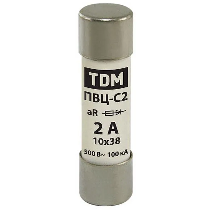 

Плавкая вставка ПВЦ-С2 10х38 aR (быстродействующая) 2А TDM {SQ0729-0065}