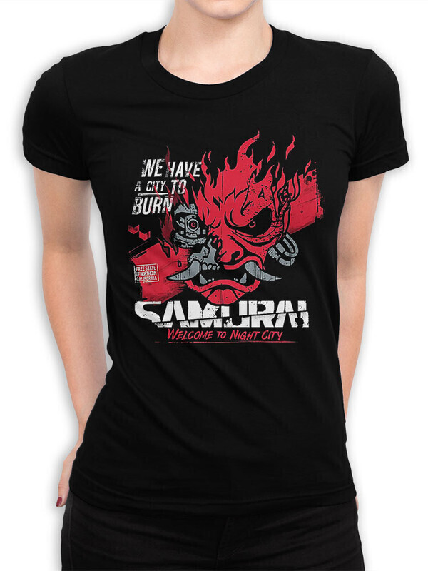 

Футболка женская Dream Shirts Киберпанк Женская 50008401 черная S, Киберпанк Женская 50008401