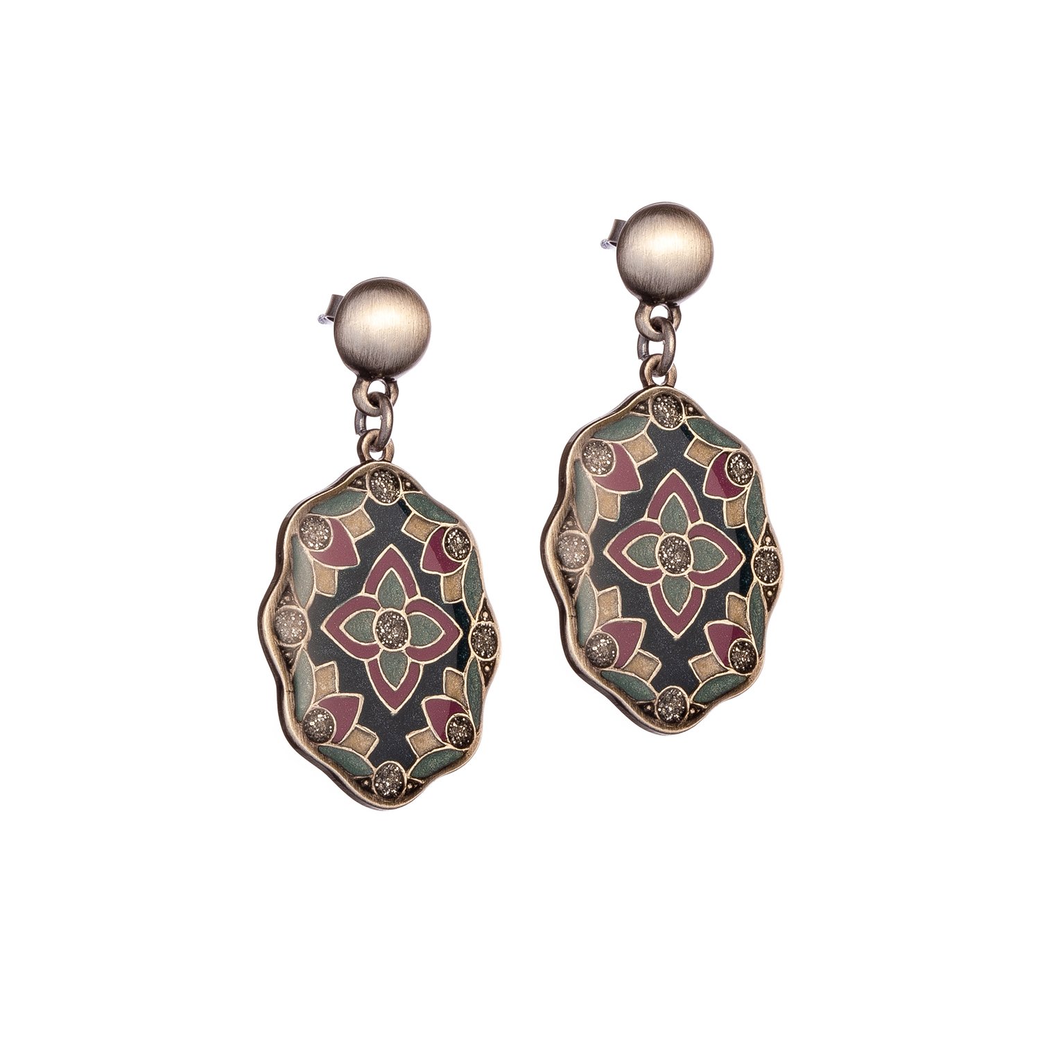 

Серьги из бижутерного сплава/бронзы с эмалью Clara Bijoux A76383-3 BL, A76383-3 BL