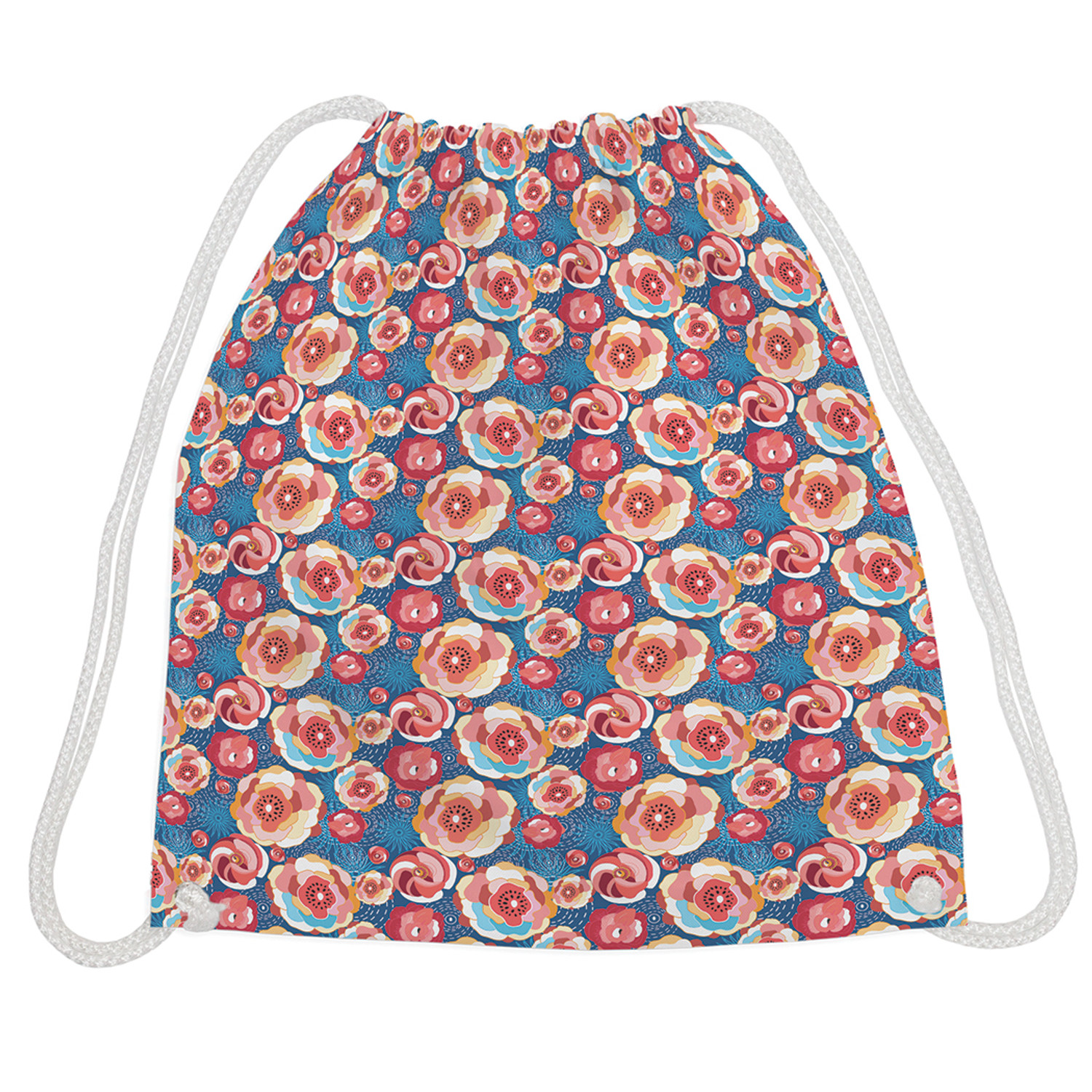 

Мешок для обуви унисекс JoyArty Яркие цветы синий, 40x38х1 см, Яркие цветы