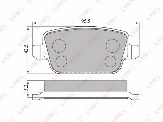 

Колодки тормозные задние подходит для ford mondeo iv 07/kuga 08/galaxy 06/s-max 06, volvo