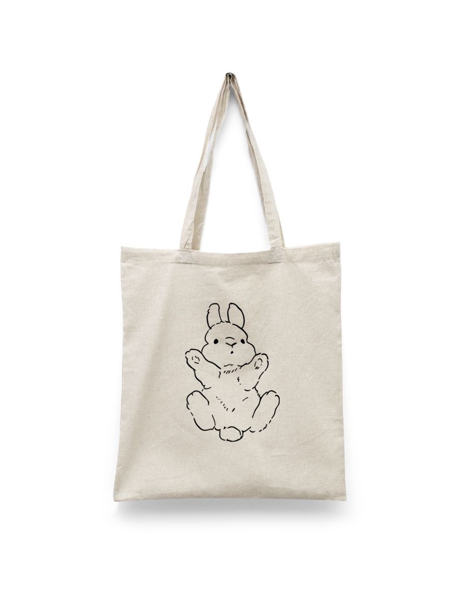 

Шоппер унисекс Каждому Своё Кролик/Заяц/Rabbit JJRB14, белый, Кролик/Заяц/Rabbit JJRB14
