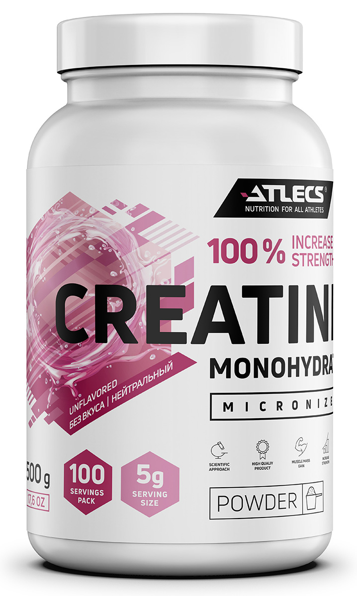 фото Atlecs creatine monohydrate, 500 гр. (500 гр.)