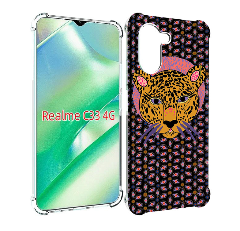 

Чехол MyPads тигр-в-глазах для Realme C33 4G, Прозрачный, Tocco
