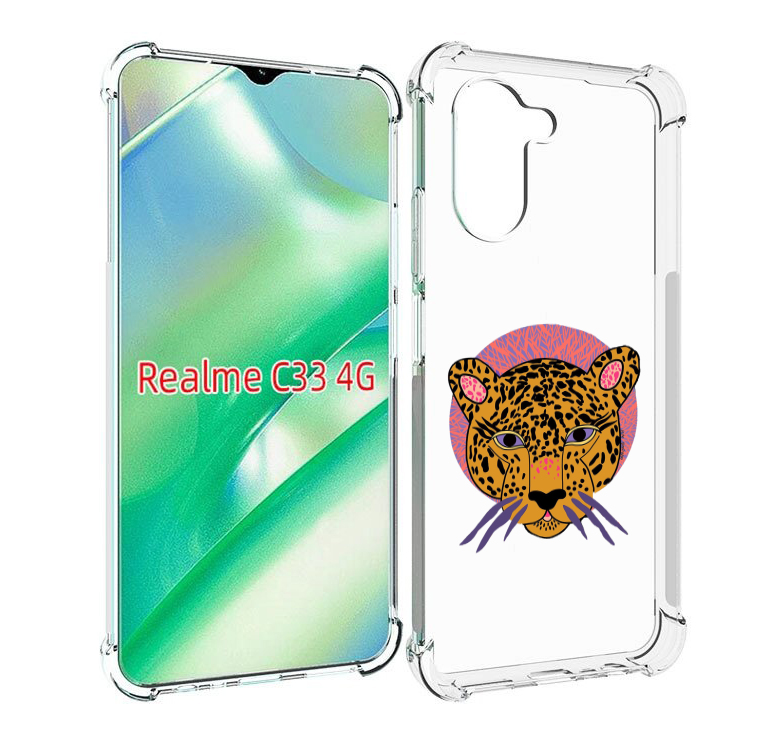 

Чехол MyPads тигр-в-кругу для Realme C33 4G, Прозрачный, Tocco
