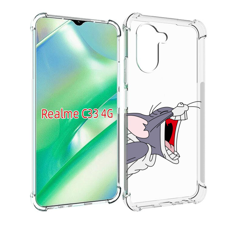

Чехол MyPads том-голодный для Realme C33 4G, Прозрачный, Tocco