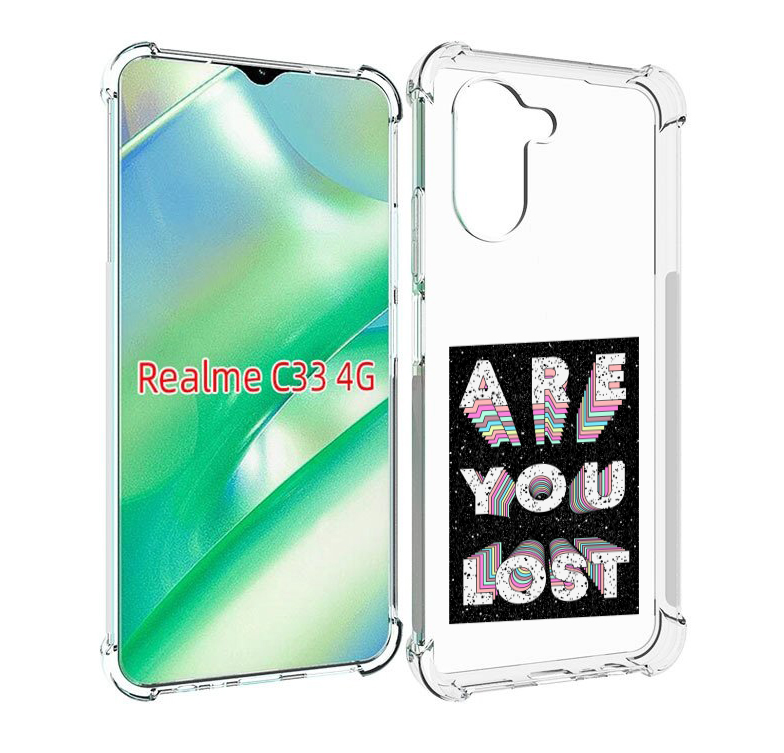 

Чехол MyPads ты пропал для Realme C33 4G, Прозрачный, Tocco