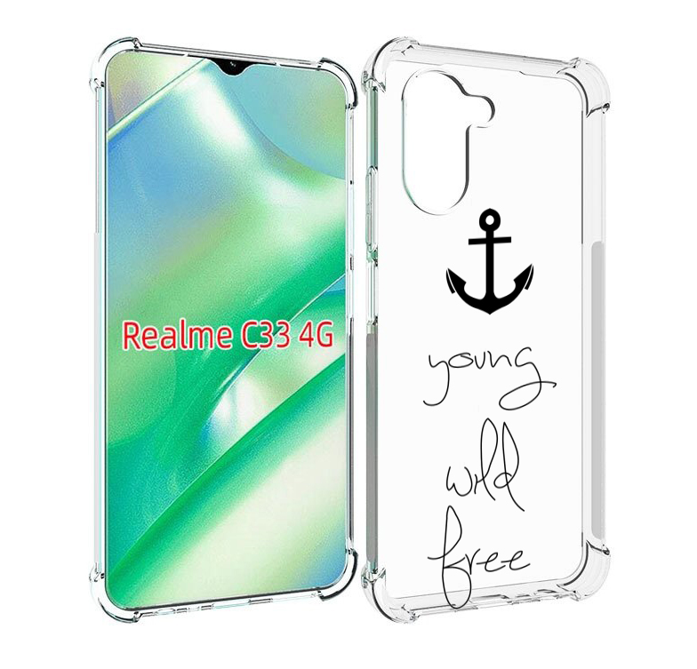 

Чехол MyPads ты-будешь-свободным для Realme C33 4G, Прозрачный, Tocco