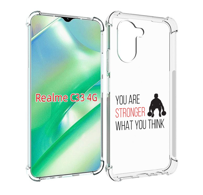 

Чехол MyPads ты-сильнее-чем-думаешь для Realme C33 4G, Прозрачный, Tocco
