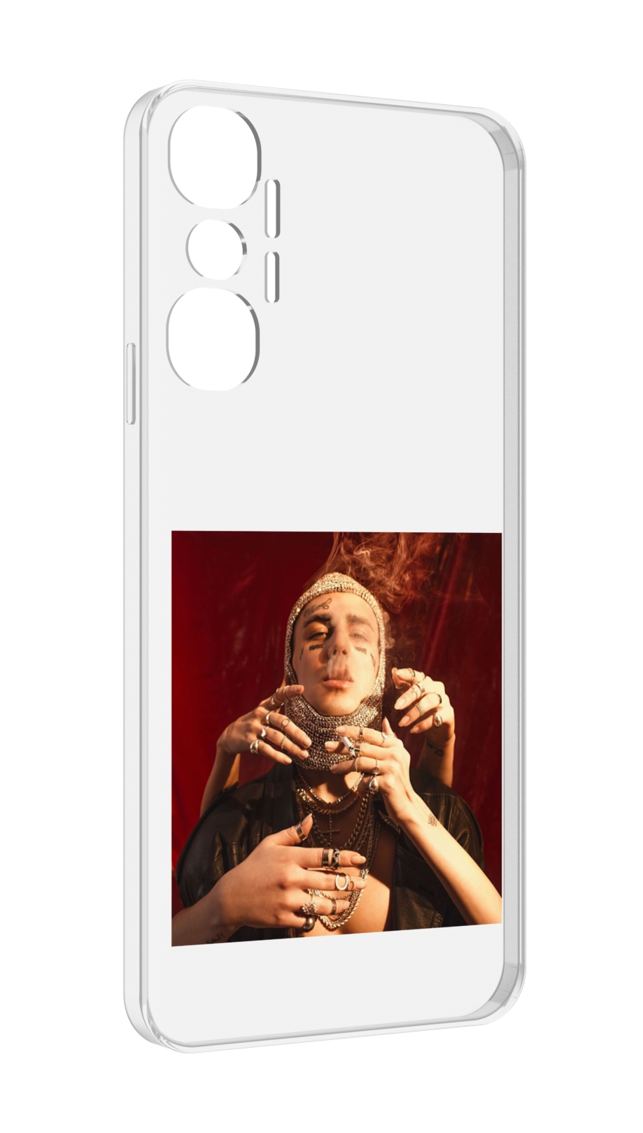 

Чехол MyPads Slime face для Infinix Hot 20 4G, Прозрачный, Tocco