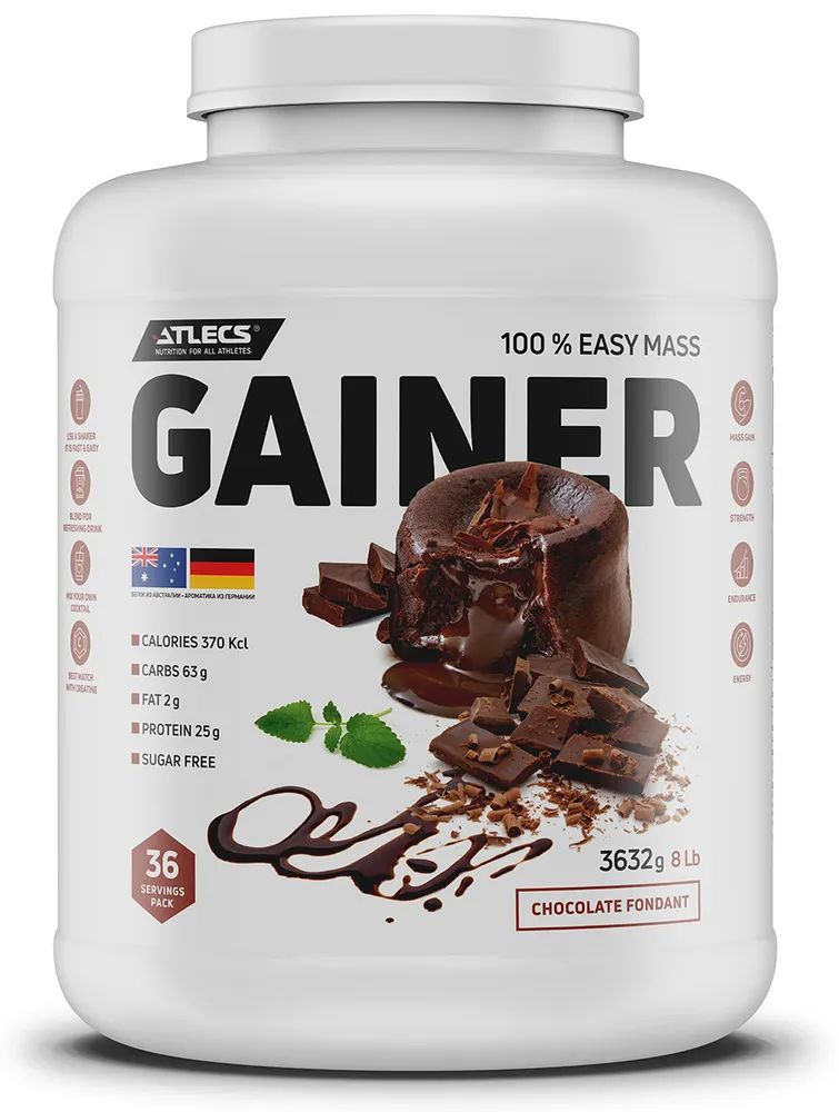 Atlecs Gainer 3632 g,   (шоколадный фондан)