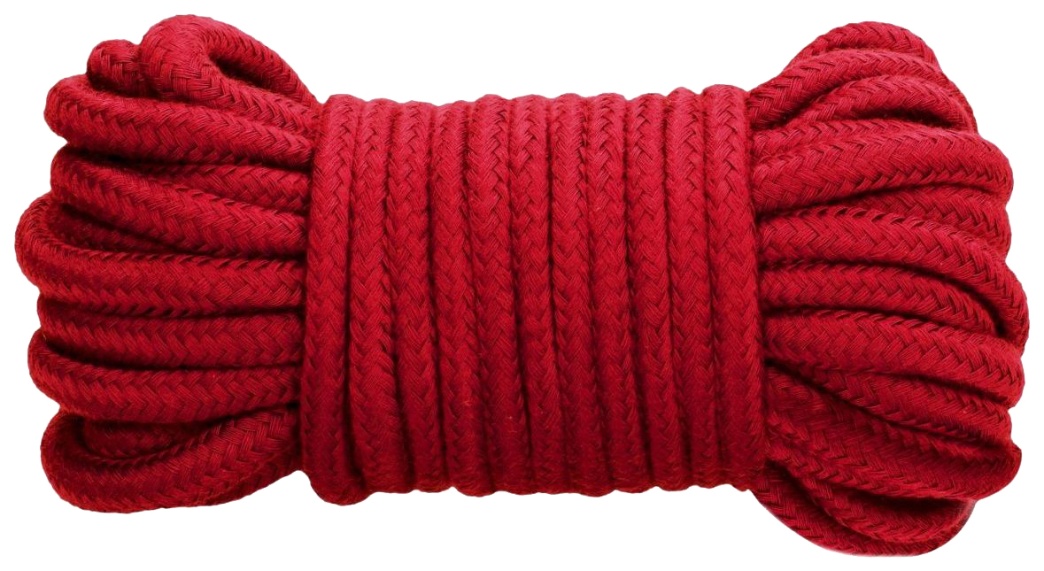 фото Красная веревка для связывания thick bondage rope 10 м. shots media bv