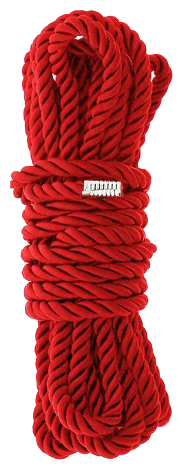 фото Красная веревка для шибари deluxe bondage rope 5 м. dream toys