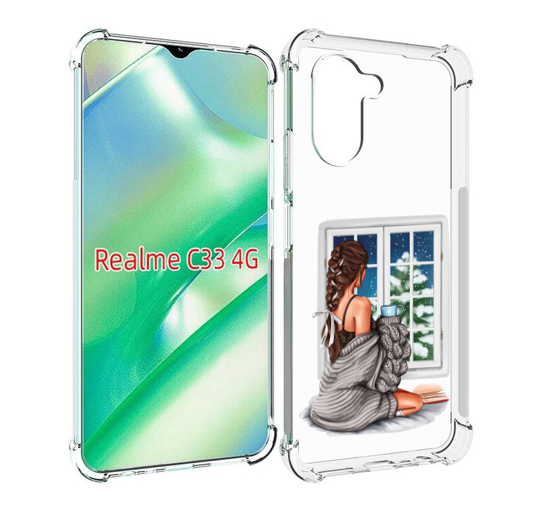 

Чехол MyPads уютное-зимнее-окно женский для Realme C33 4G, Прозрачный, Tocco
